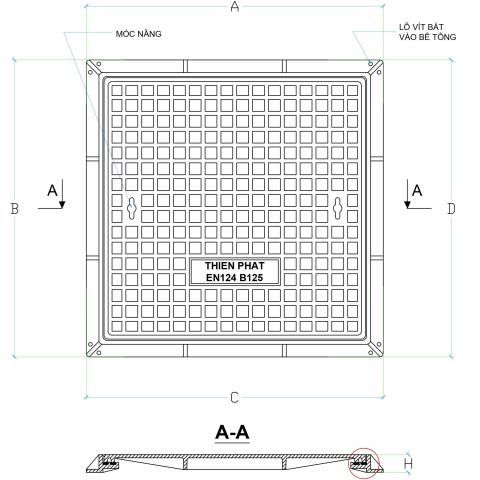Bộ nắp hố ga TP-KVNV-01